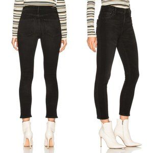 Aritzia COH Citizens of Humanity Rocket Crop Jeans Shadow Stripe Darkness